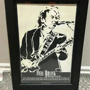 Neil Young 2008 concert poster purchased at show in Toronto. Frame not included.